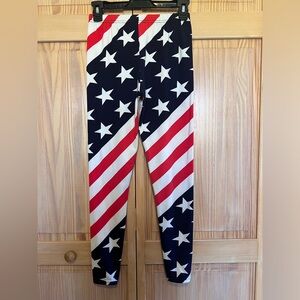 American Flag women’s leggings size small